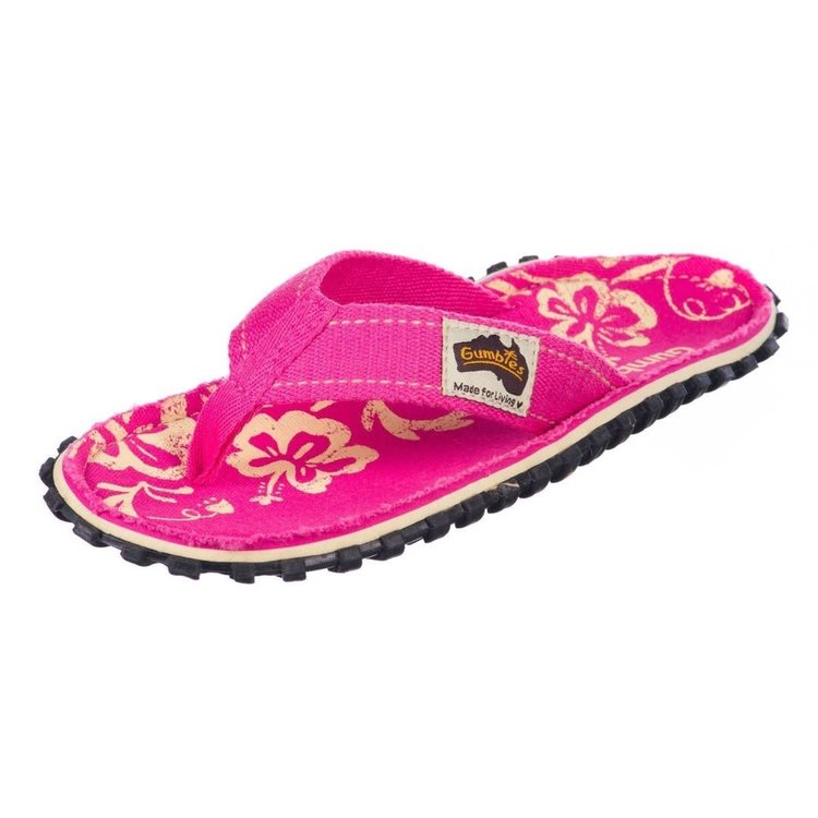 Gumbies Islander Flip-Flops - Pink Hibiscus