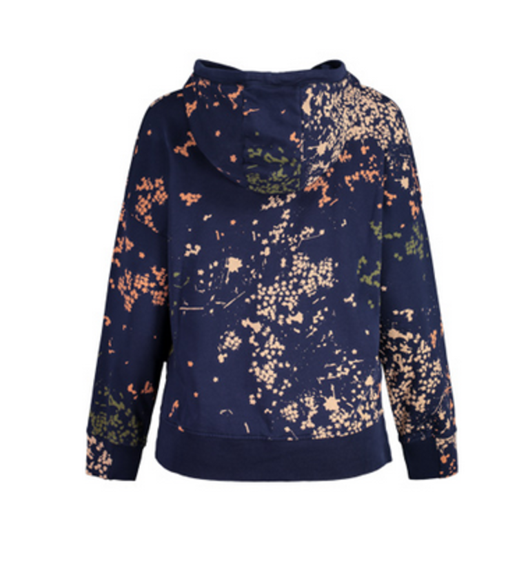 Maloja MaistiraM Cotton Hoodie - Night Sky Mille Fleur