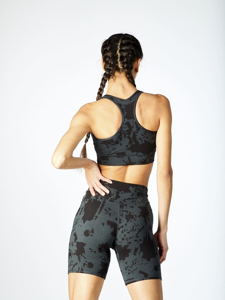 Tasc Nola High Rise Bike Short - Black Lava Rock