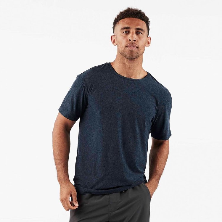 Vuori Strato Tech Tee  - Navy Heather