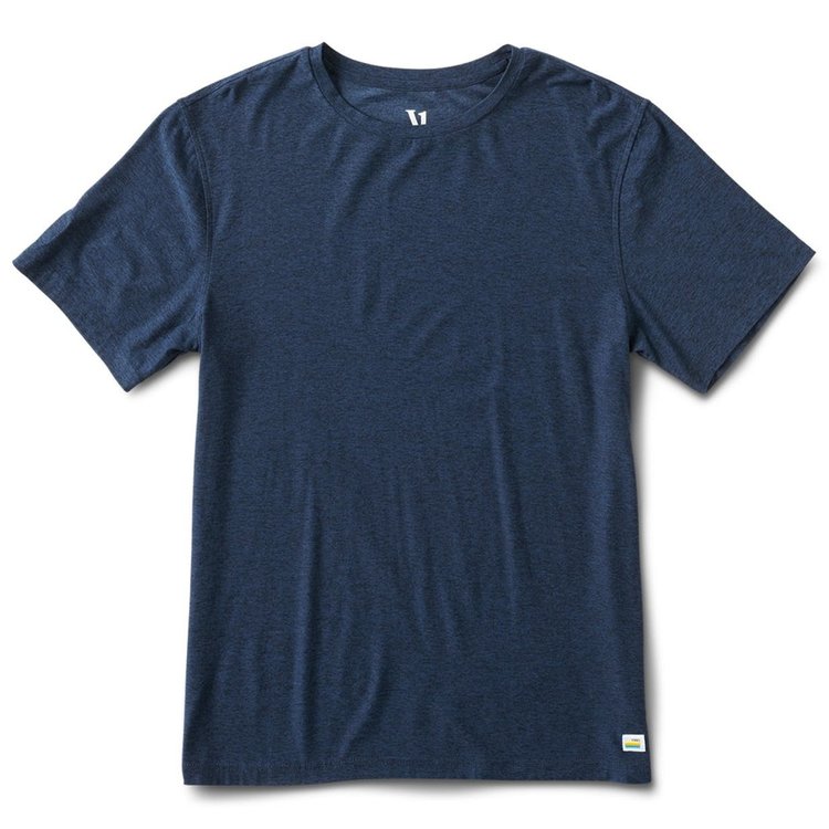Vuori Strato Tech Tee  - Navy Heather
