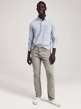 Faherty Stretch Terry 5 Pocket - Faded Olive