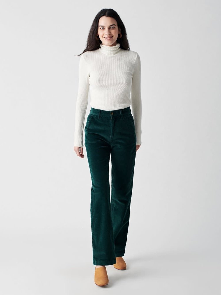Faherty Endless Cord Pant - Dark Emerald