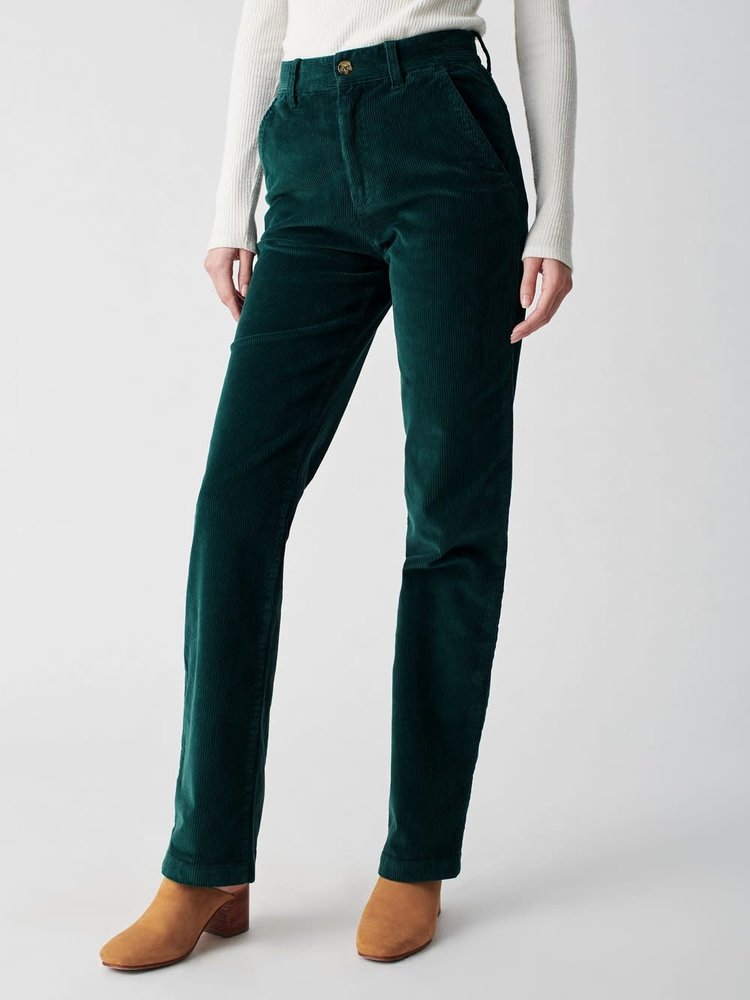 Faherty Endless Cord Pant - Dark Emerald