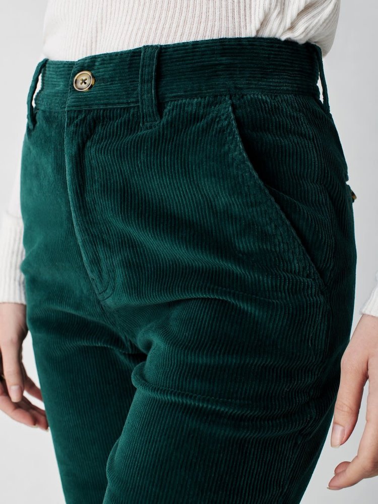 Faherty Endless Cord Pant - Dark Emerald