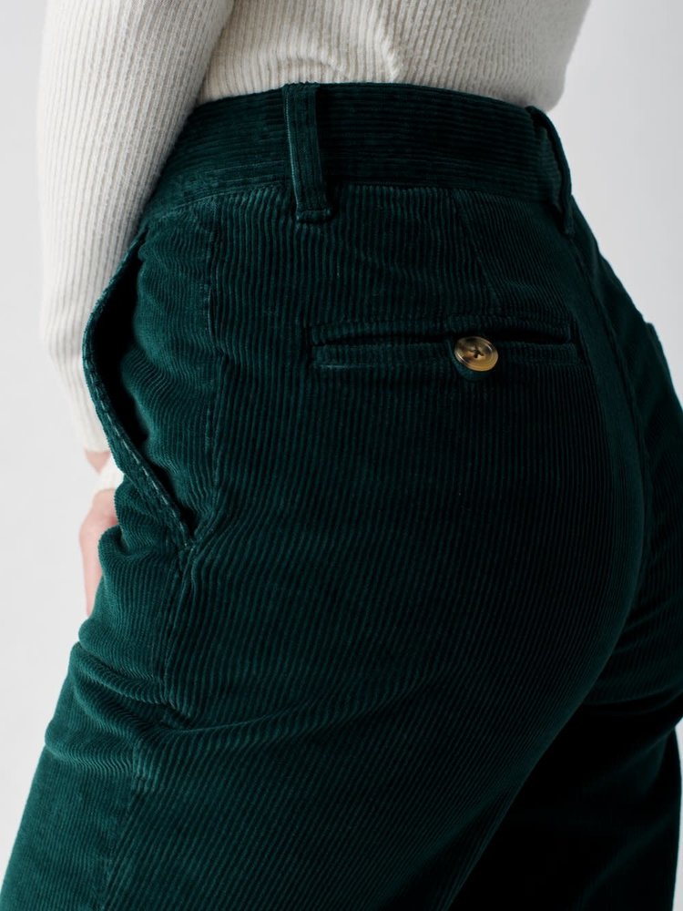 Faherty Endless Cord Pant - Dark Emerald