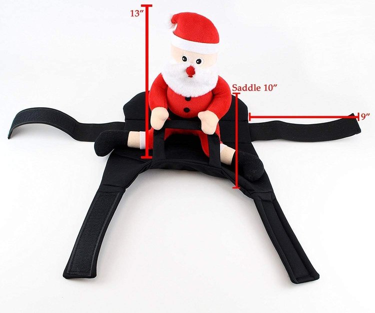 Midlee Designs Santa Rider Dog Costume -