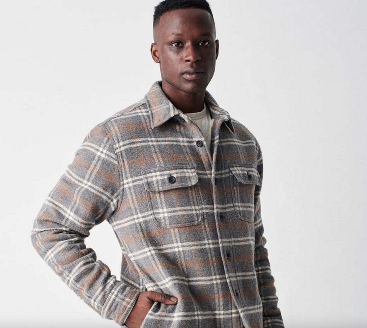 sherpa lined plaid
