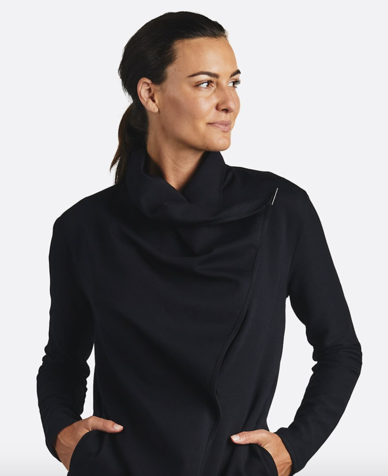 Tasc Midtown Wrap Long Sleeve - Black