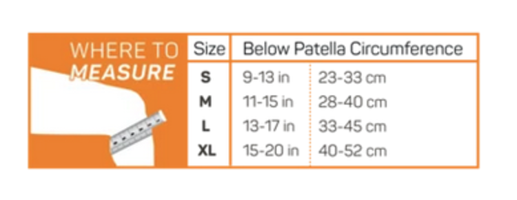 OS1st Patella Sleeve - Black