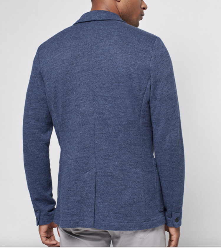 Faherty Inlet Knit Blazer - Deep Navy Melange
