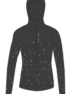 Maloja VajoletM. - 1/2 Zip Hoodie - Moonless - Final Sale: No Returns or Exchanges