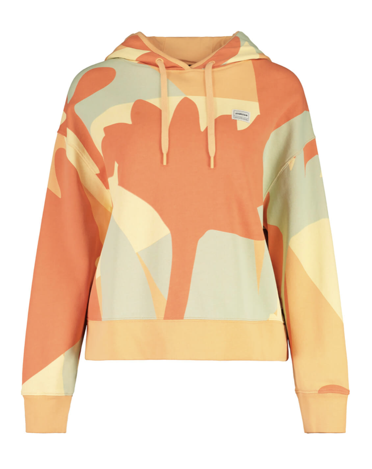Maloja CadiniM. Hoodie - Peach Pastel Leaves