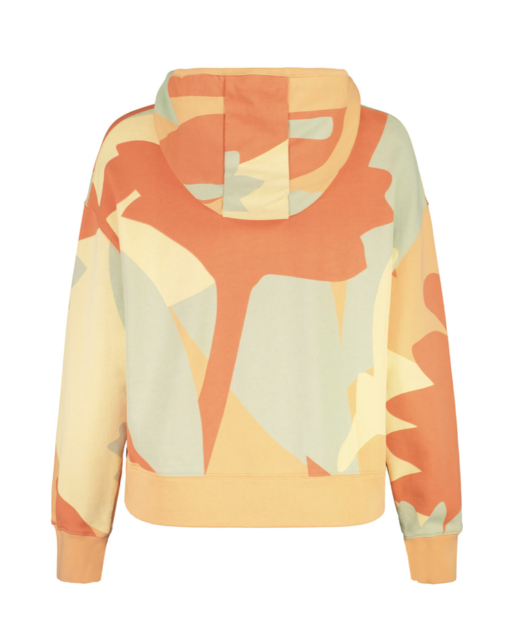 Maloja CadiniM. Hoodie - Peach Pastel Leaves