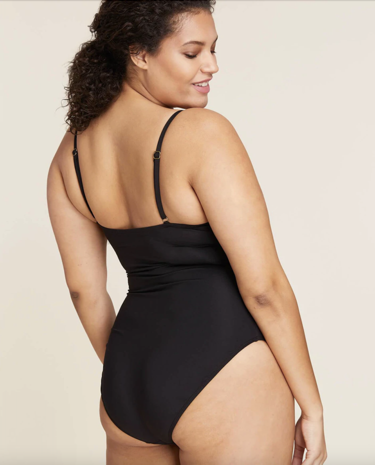 Andie Swim The Amalfi Flat Classic Full Coverage - Black