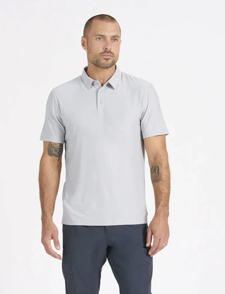 Vuori Strato Tech Polo - Platinum Heather