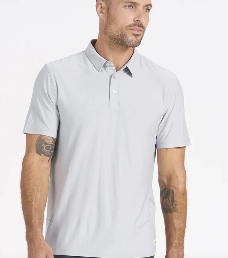 Vuori Strato Tech Polo - Platinum Heather