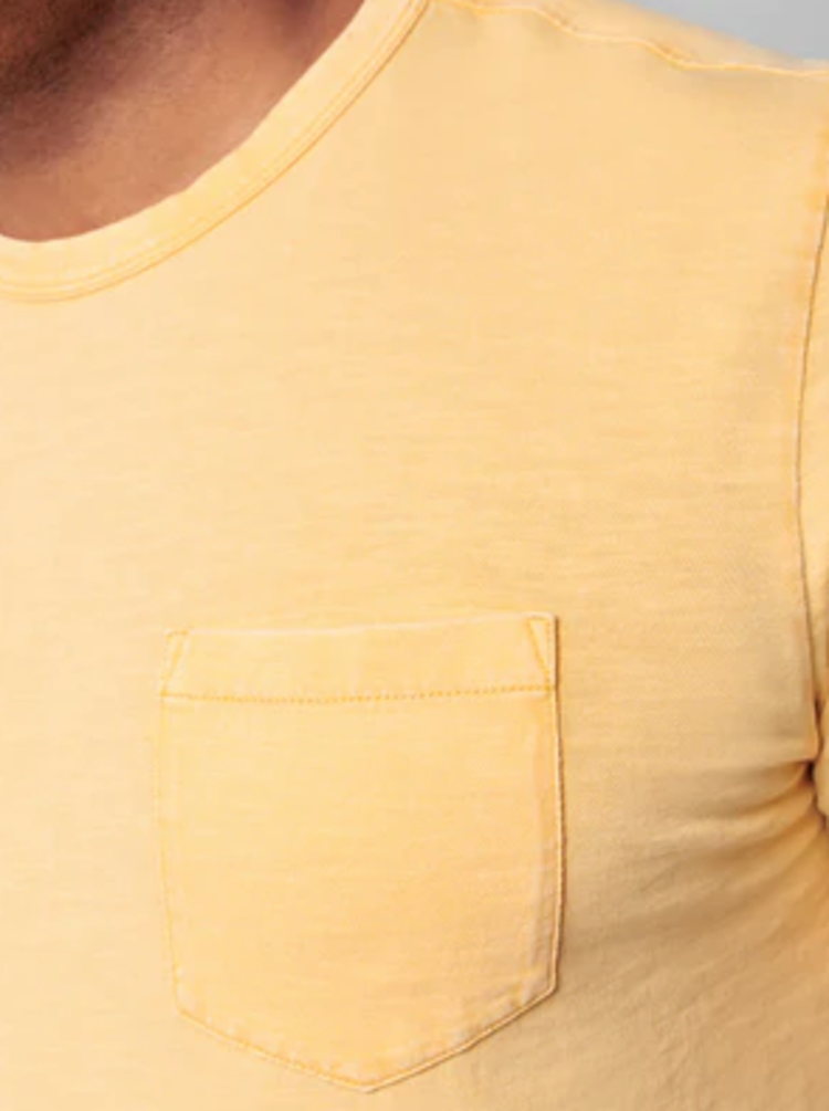 Faherty Sunwashed Pocket Tee - Golden Coast