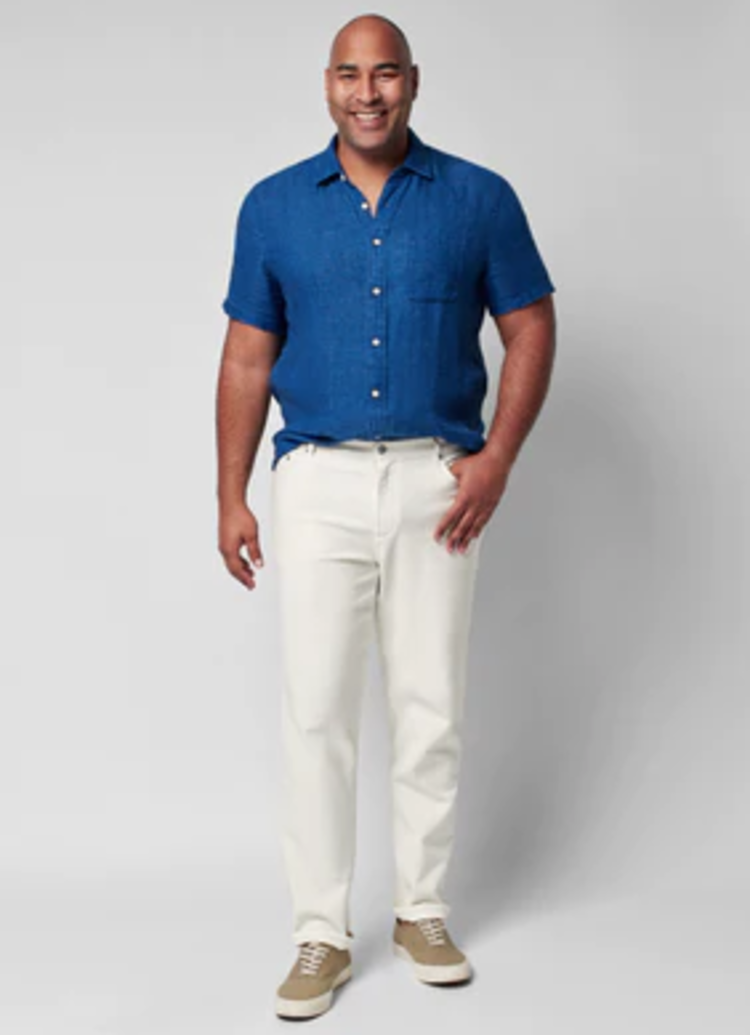 Faherty Stretch Terry 5 Pocket - Cabo Blanco