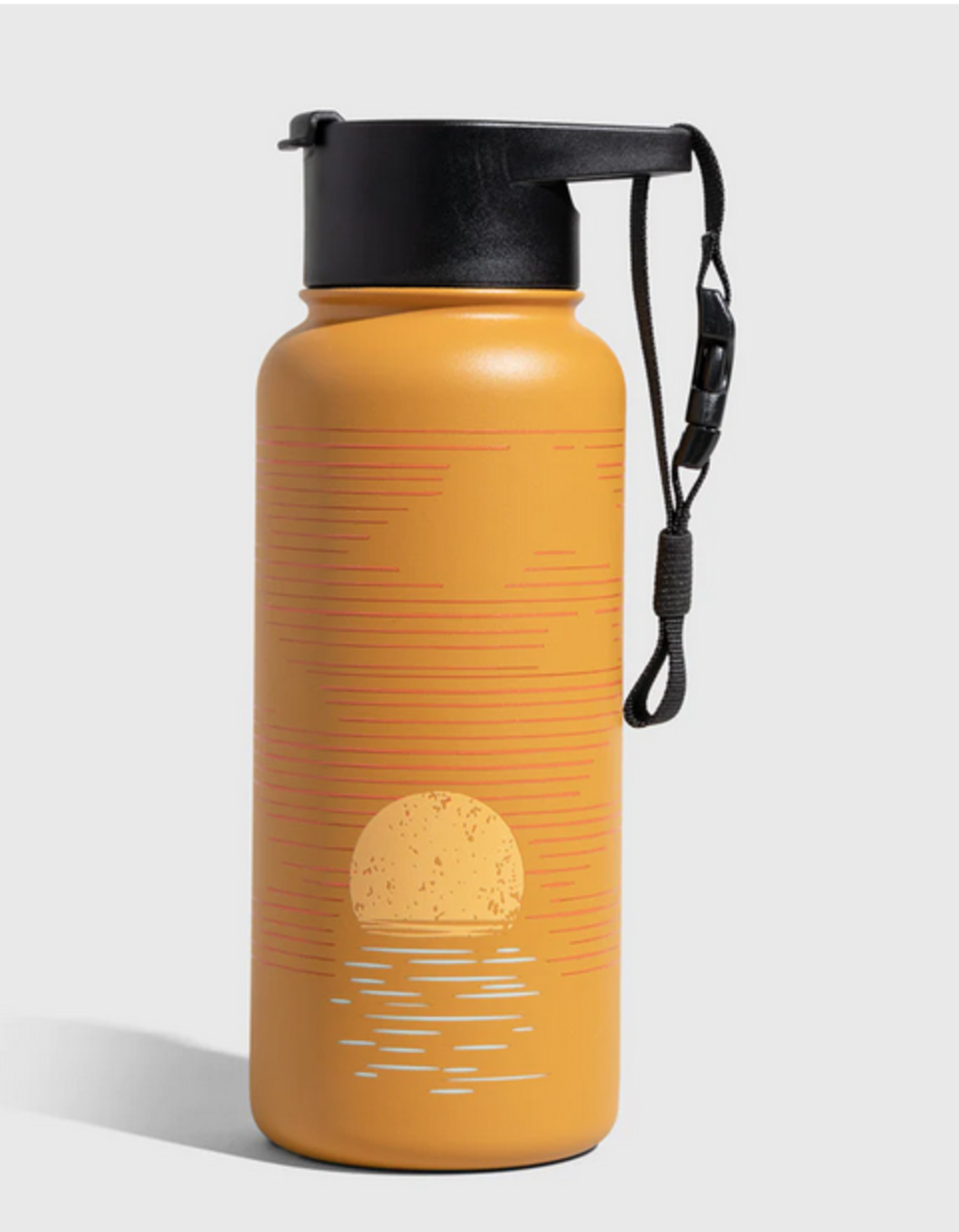 Insulated 32oz Water Bottle with Handle Clip | Forest