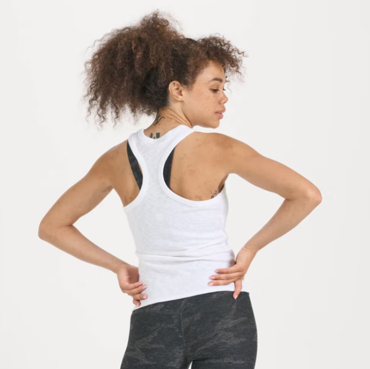 Vuori Sunrise High Neck Tank -  White