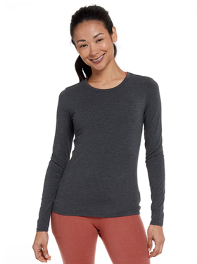 Tasc Nola Long Sleeve T- Shirt - Iron Heather