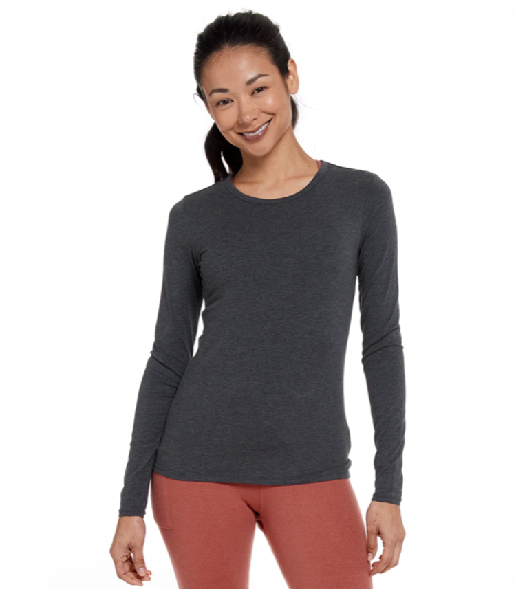 Tasc Nola Long Sleeve T- Shirt - Iron Heather