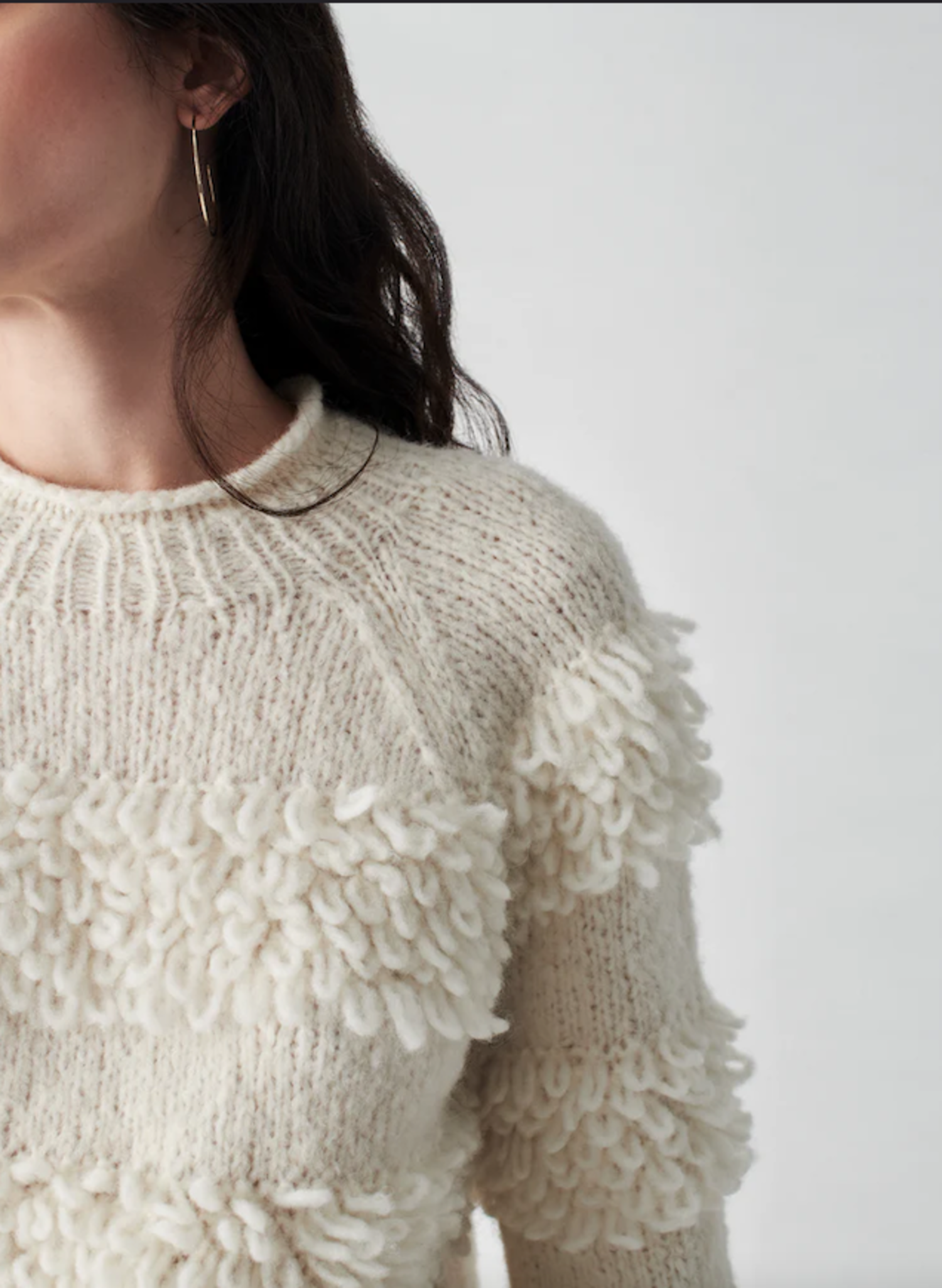 Polly Sweater - Winter White - Twisted Tree