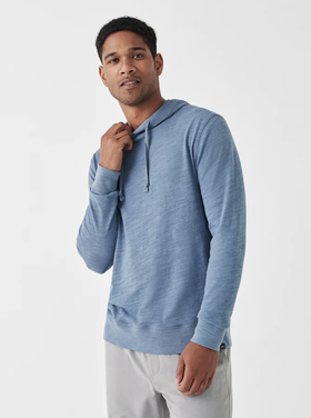 Slub Cotton Hoodie - Light Grey Heather