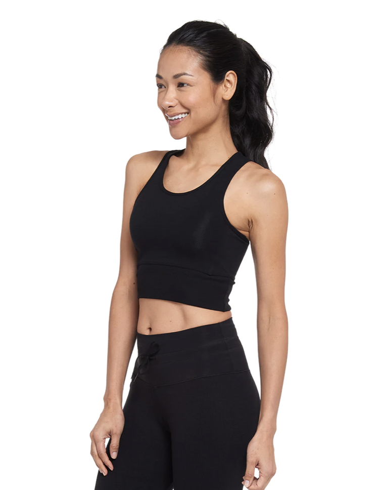 Tasc Studio Crop Tank - Black