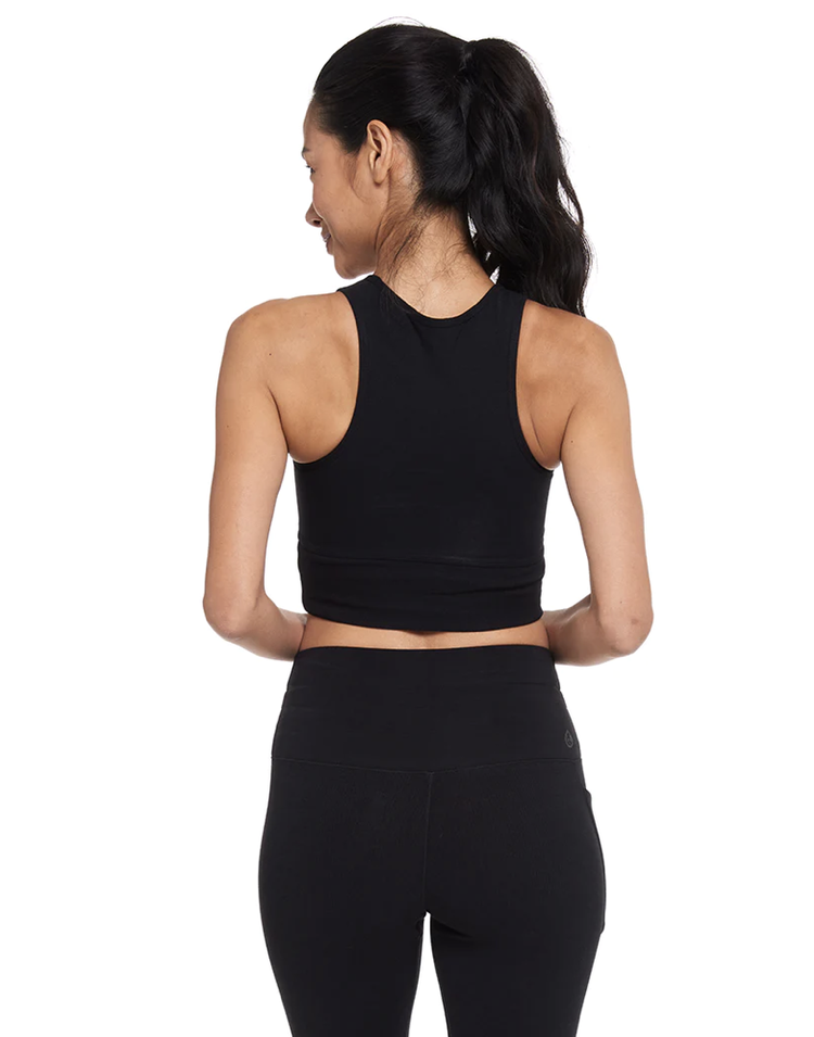 Tasc Studio Crop Tank - Black