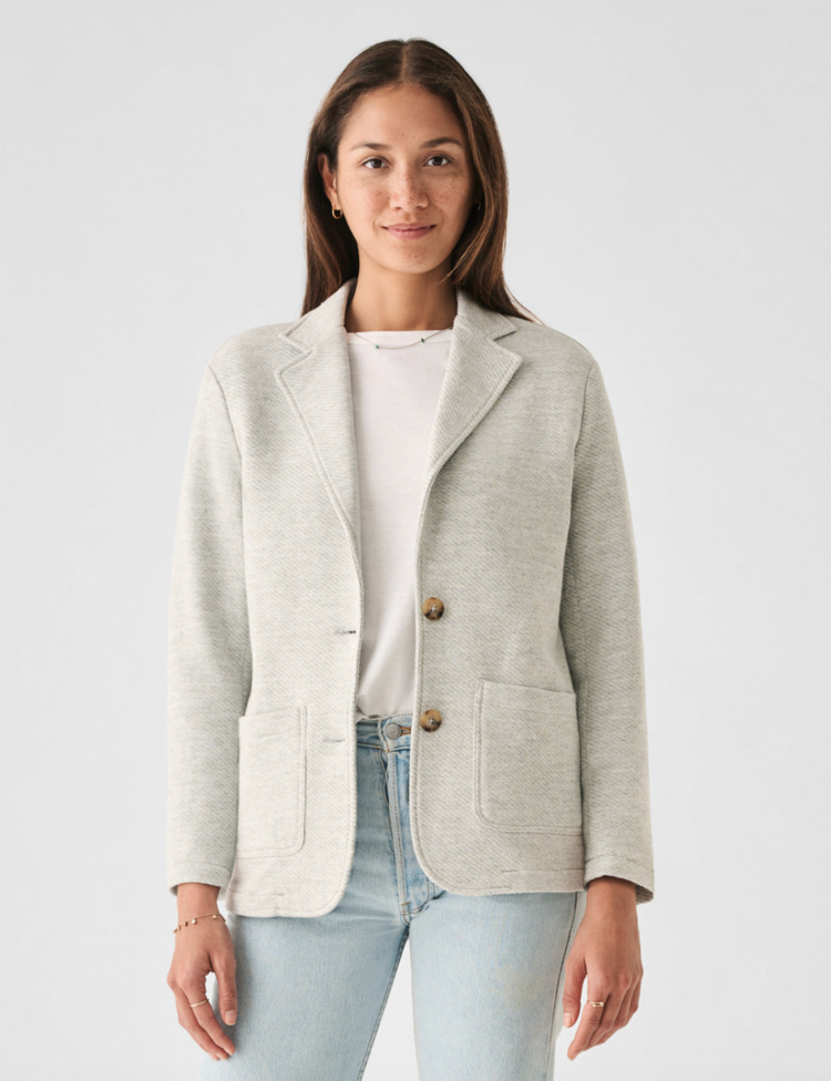 Faherty W Inlet Blazer - Heather Grey