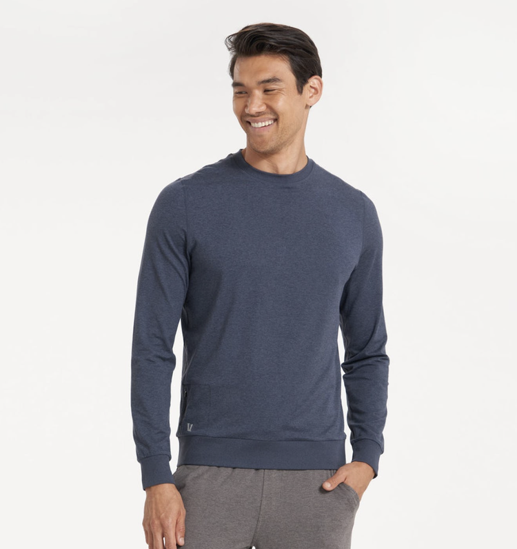 Vuori Ponto Performance Crew - Azure Heather