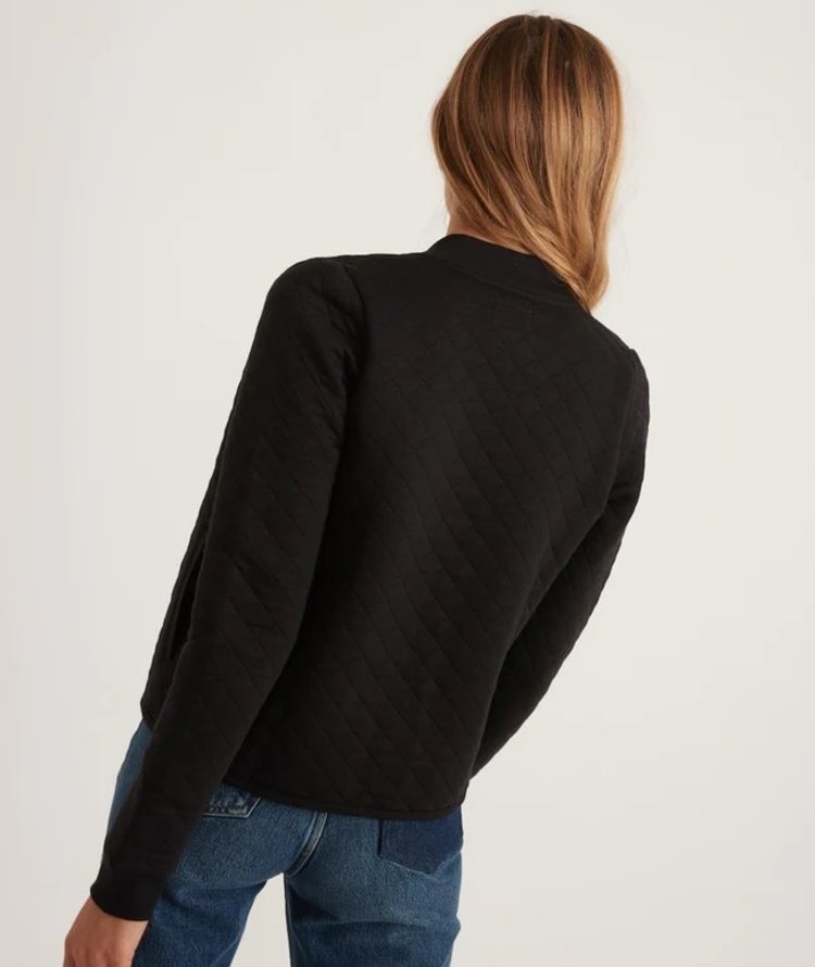 Marine Layer Corbet Quilted Bomber - Black