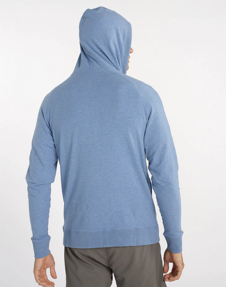 Tasc Varsity Full Zip Hood - Chambray Heather