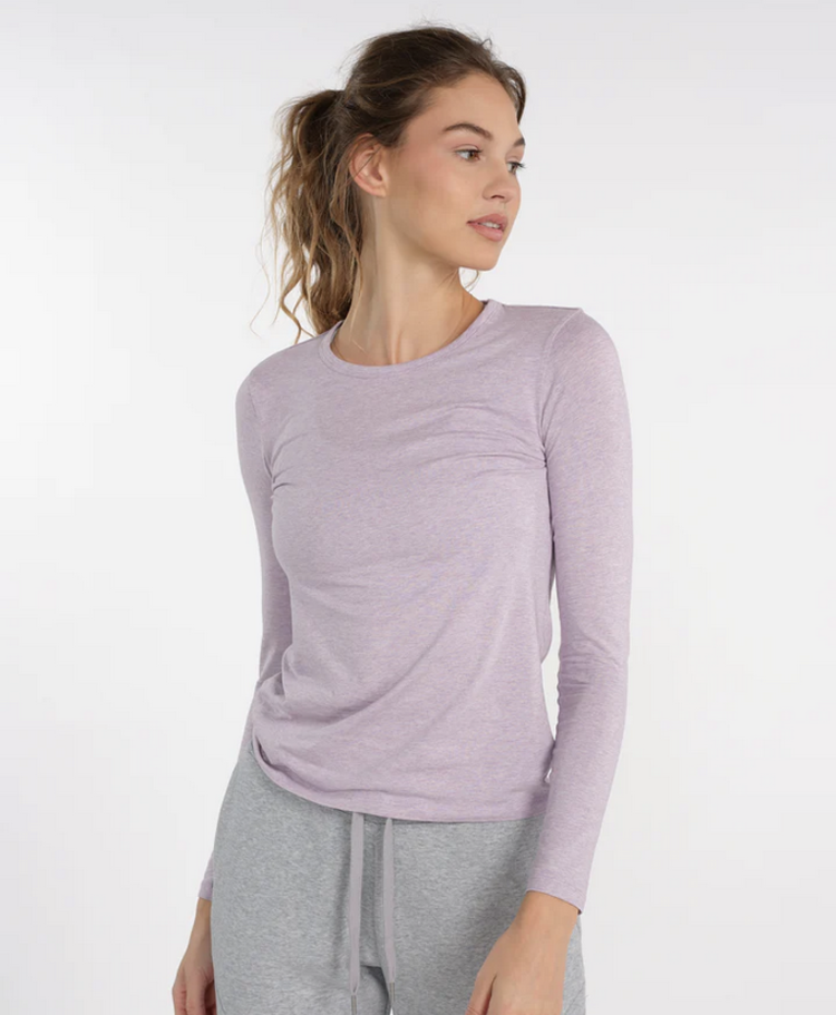 Tasc Nola  Long Sleeve T-Shirt - Digital Purple Heather