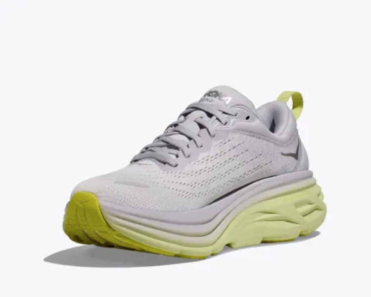 HOKA W Bondi 8 - Nimbus Cloud/Luminary Green