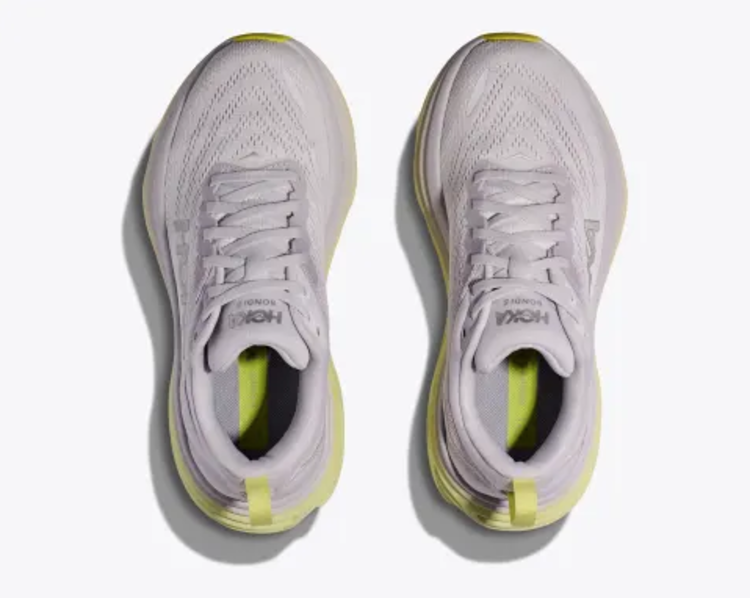 HOKA W Bondi 8 - Nimbus Cloud/Luminary Green