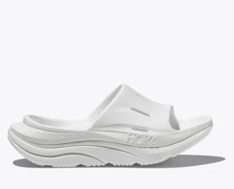 HOKA U ORA Recovery Slide 3 - White/White