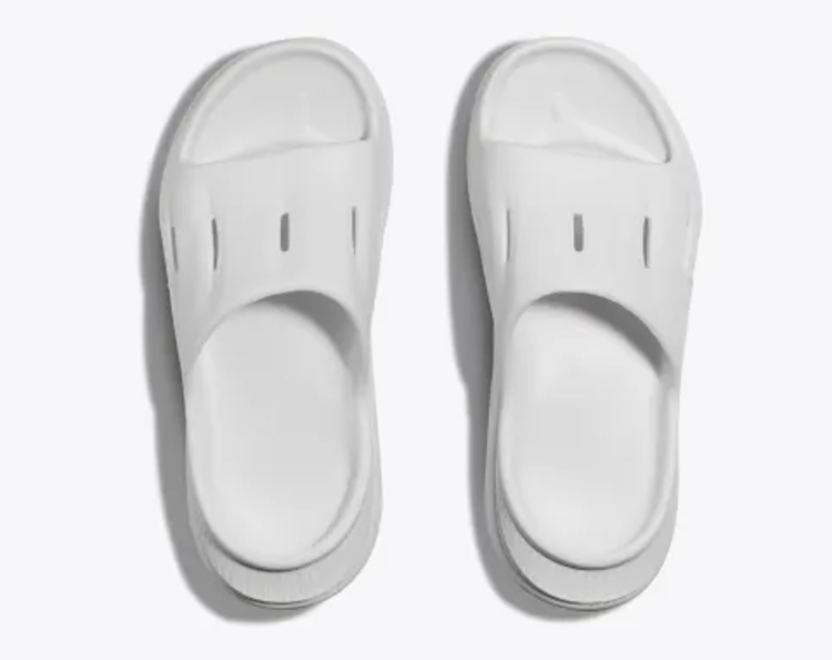 HOKA U ORA Recovery Slide 3 - White/White