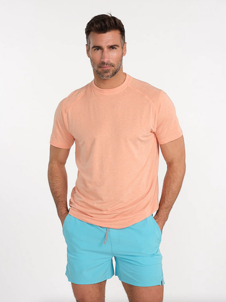 Tasc Carrollton Fitness T-Shirt - Sunrise Heather