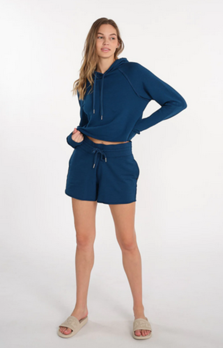 Tasc Varsity French Terry Short - Dark Teal - Final Sale: No Exchanges or Refunds