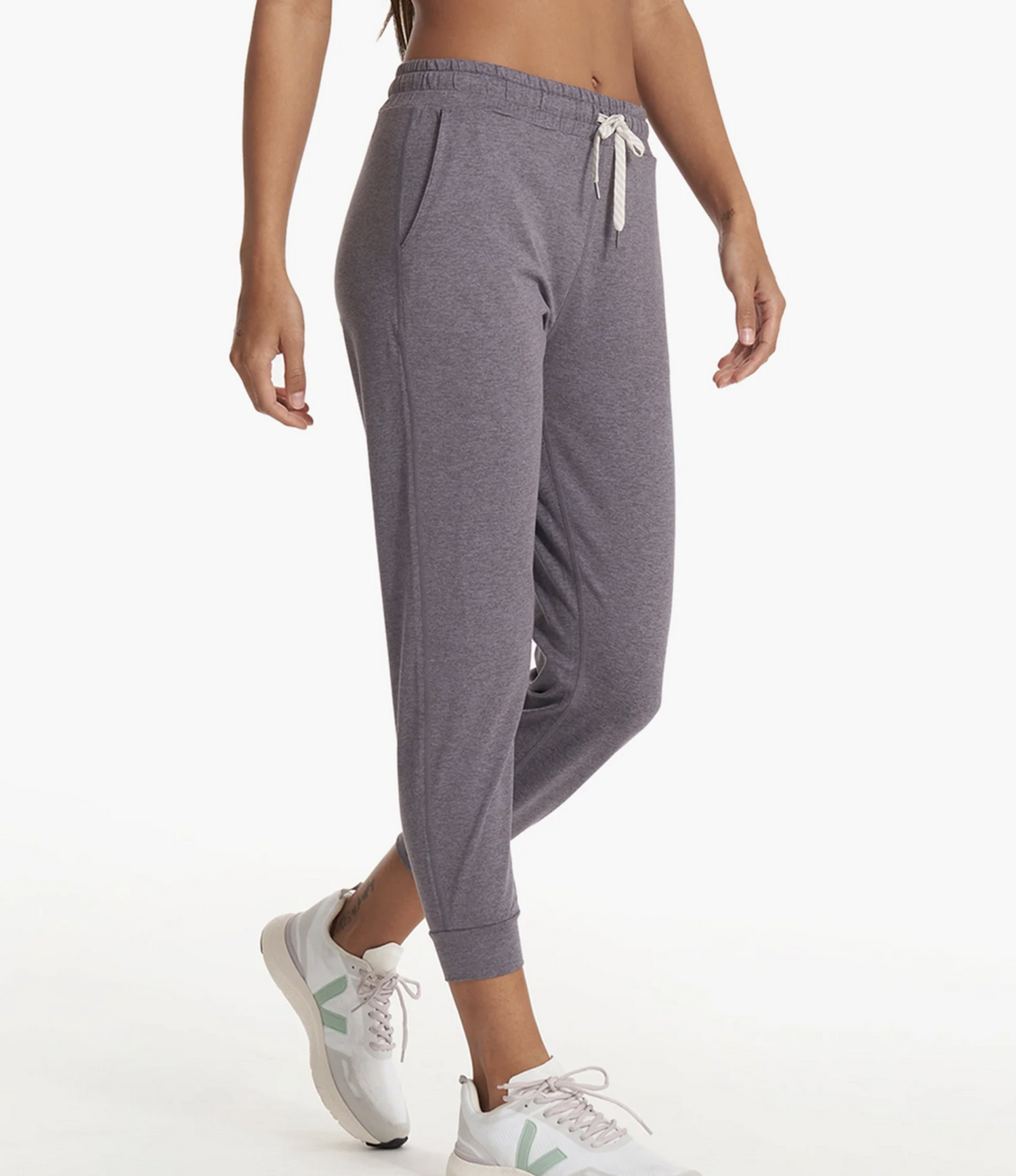 W Performance Jogger - Pale Grey Heather - Twisted Tree