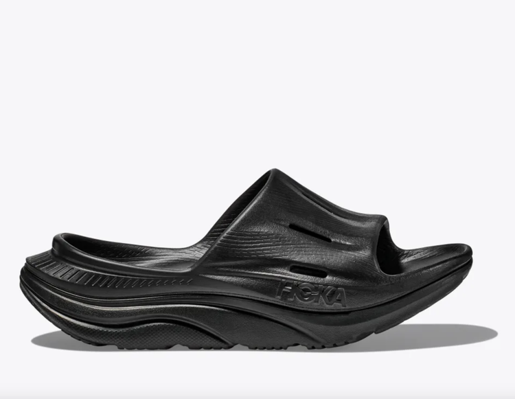 HOKA U ORA Recovery Slide 3 - Black/Black
