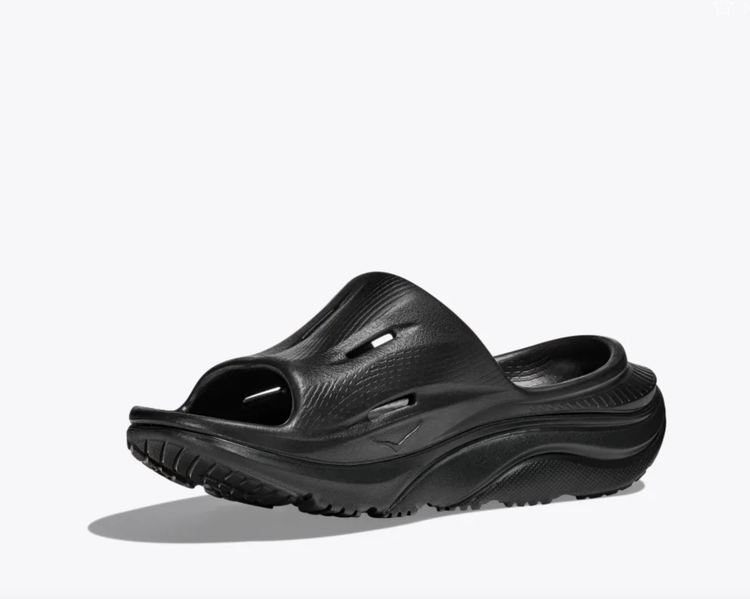 HOKA U ORA Recovery Slide 3 - Black/Black