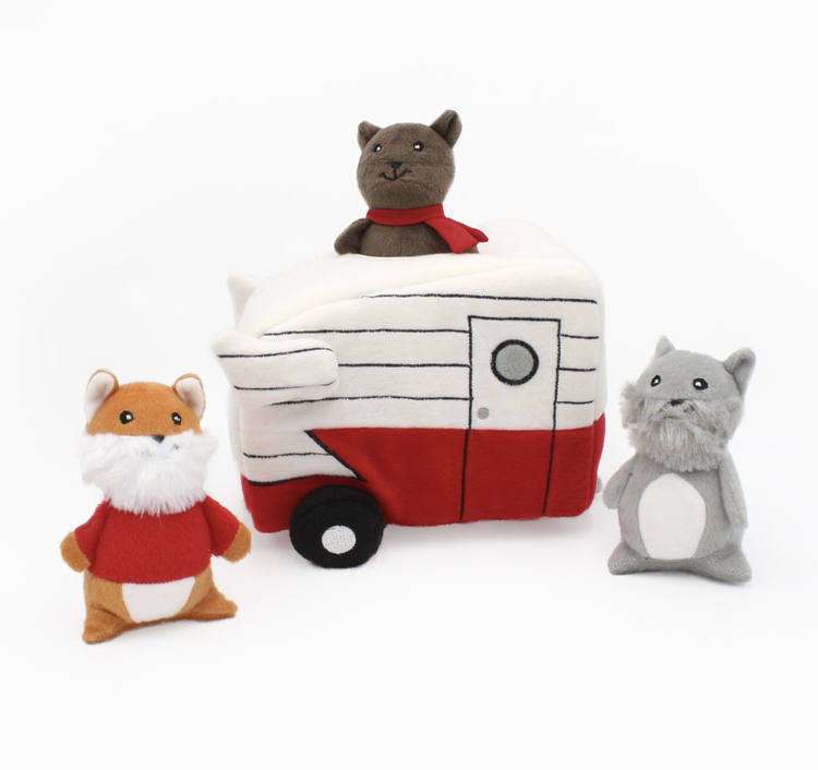 Pet Palette Distribution ZippyPaws Burrow - Retro Camper