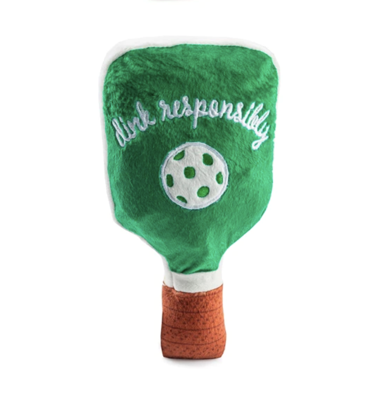 Haute Diggity Dog Green Stripe Pickleball Paddle Toy