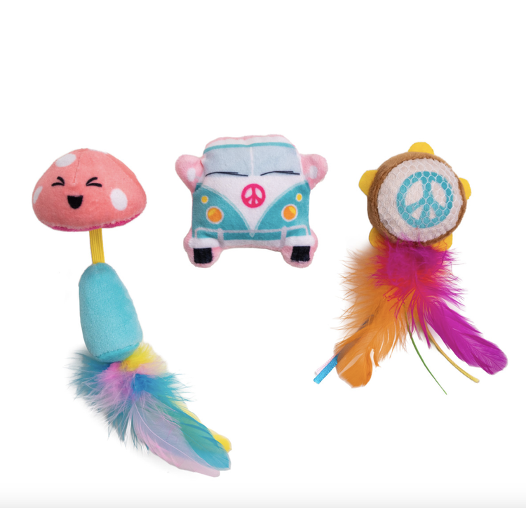 Pet Palette Distribution Catstages Festival Catnip Toys 3pk