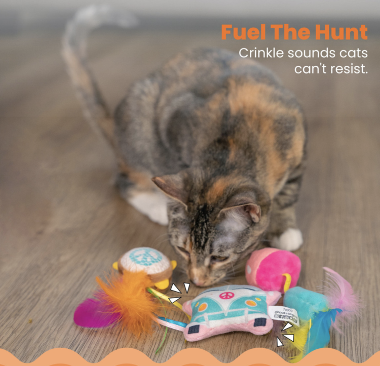 Pet Palette Distribution Catstages Festival Catnip Toys 3pk