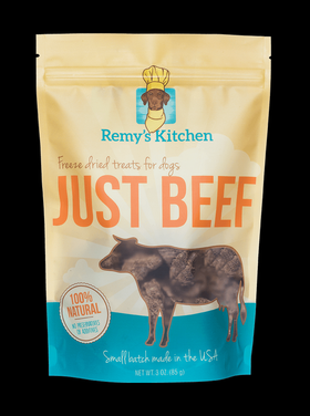 Remy's Kitchen Freeze Dried Treats for Dogs & Cats Just Beef